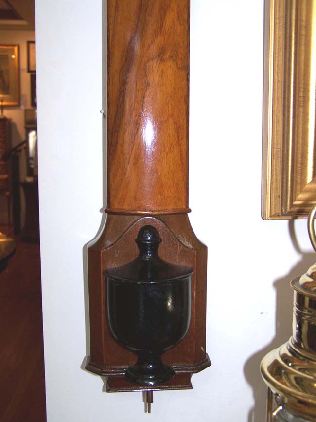 A Fine Contemporary Mahogany Stick Barometer made in Lisbon, Portugal, circa 1960 — image 3